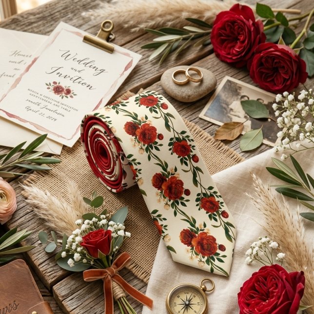 Deep Red Rose Floral Slips (Skapare uppladdad)