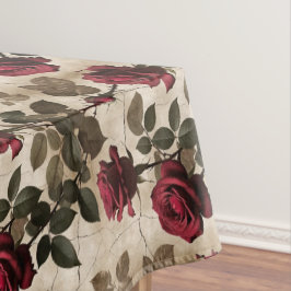 Deep Red Roses With Dark Green Leaves