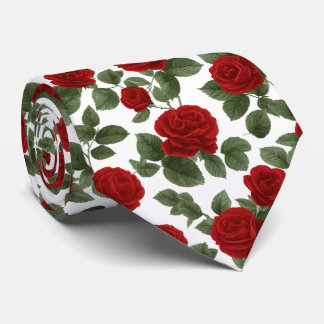 Deep Red Roses with leaves Seamless Pattern Slips