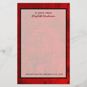 Deep Red Rustic Struktur Abstrakt - bakgrund Brevpapper