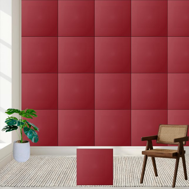 Deep Red Solid Färg Ceramic Tile Kakelplatta (Deep Red Solid Color Ceramic Tile)