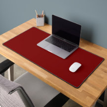 Deep Red Solid Färg Desk Mat