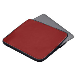Deep Red Solid Färg laptop sleeve