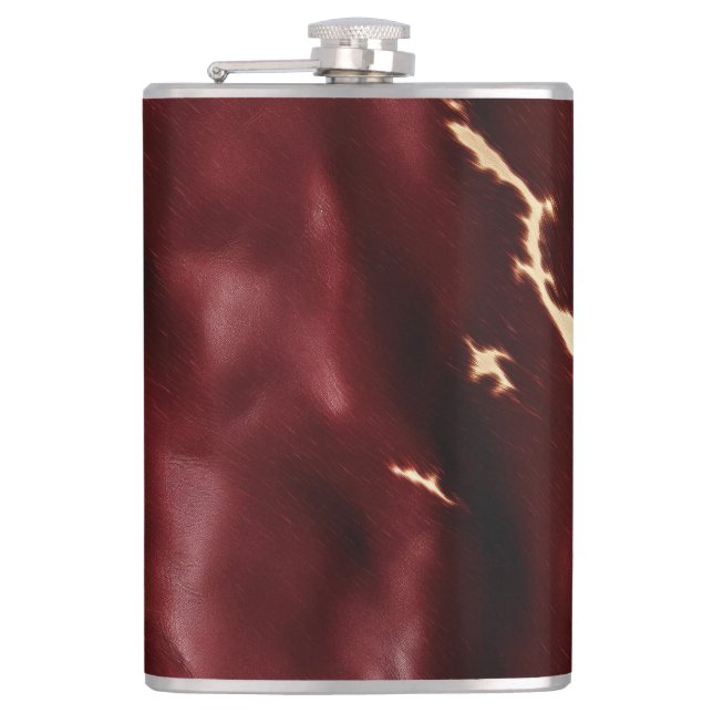 Deep Red Southwest Cowhide Fickplunta (Framsidan)
