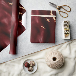 Deep Red Southwest Cowhide Presentpapper