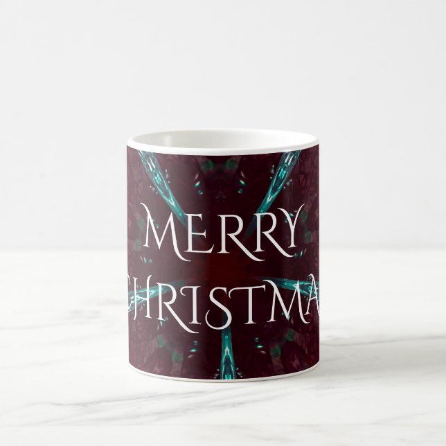 Deep Red Turcos God jul Kaleidoscope Kaffemugg (Center)
