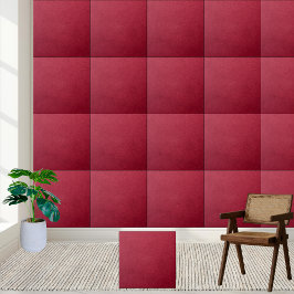 Deep Red Velvet Struktur Ceramic Tile Kakelplatta