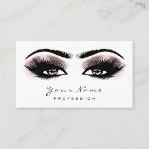 Deep Ro Glitter Makeup Artist Lash Black White Tidsbeställning Kort