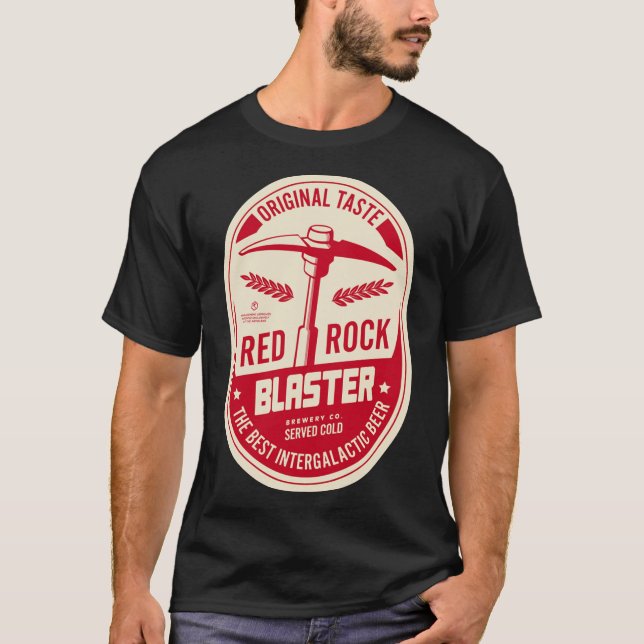 Deep Rock Galactic Red Rock Blaster Essential T-Sh T Shirt (Framsida)