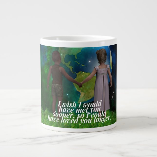 Deep Romantic Kärlek Quote Jumbo Mugg (Framsidan)