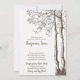 Deep Roots Jewish Wedding bjudande Inbjudningar