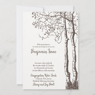 Deep Roots Jewish Wedding bjudande Inbjudningar