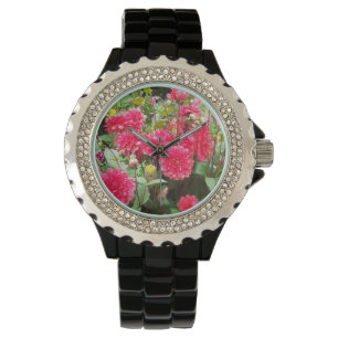 Deep Rosa Dahlias Watch Armbandsur