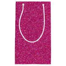 Deep Rosa Gnistra Glitter Gift Bag