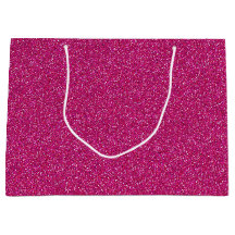 Deep Rosa Gnistra Glitter Large Gift-fack