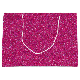 Deep Rosa Gnistra Glitter Large Gift-fack