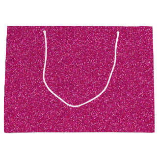Deep Rosa Gnistra Glitter Large Gift-fack