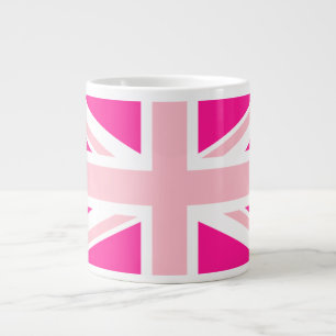 Deep Rosa Union Jack Jumbo Mugg