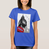 Deep Royal Blue London Red Telefon Box Big Ben