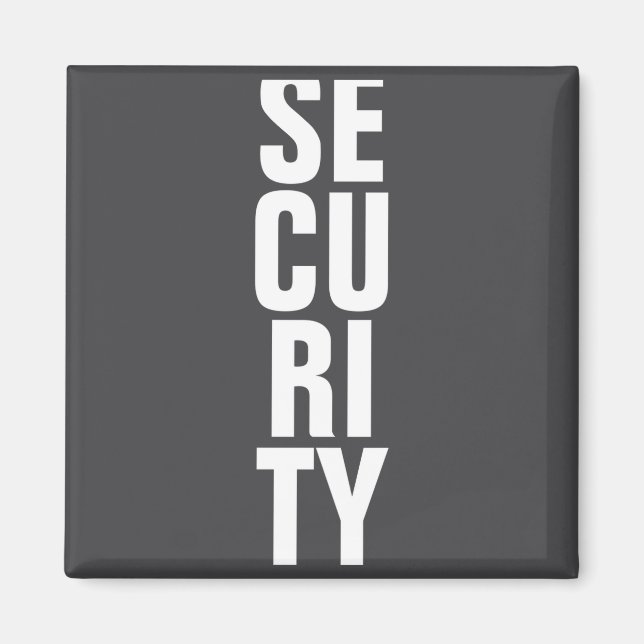Deep Royal Blue Template Womens Security _1  Magnet (Framsidan)