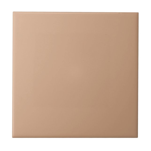 Deep Sandy Beige Apricot Caramel Cafe Au Lait Kakelplatta (Framsidan)