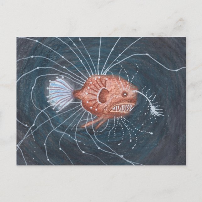 Deep Sea Anglerfish vycard Vykort (Framsida)
