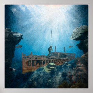 Deep Sea Diver Poster