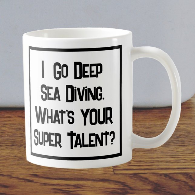 Deep Sea Diver Toppen Talent. Kaffe Mugg (Skapare uppladdad)