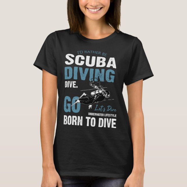Deep Sea Diving Float Sea Diving T Shirt (Framsida)