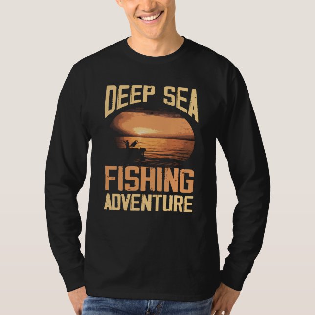 Deep Sea Fishing Adventure T Shirt (Framsida)