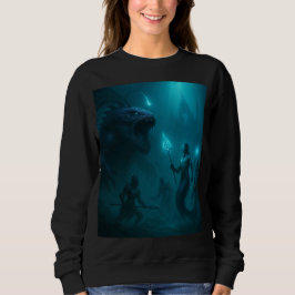 Deep Sea Kingdom – Epic Fantasy Warrior vs Sea Mon T Shirt