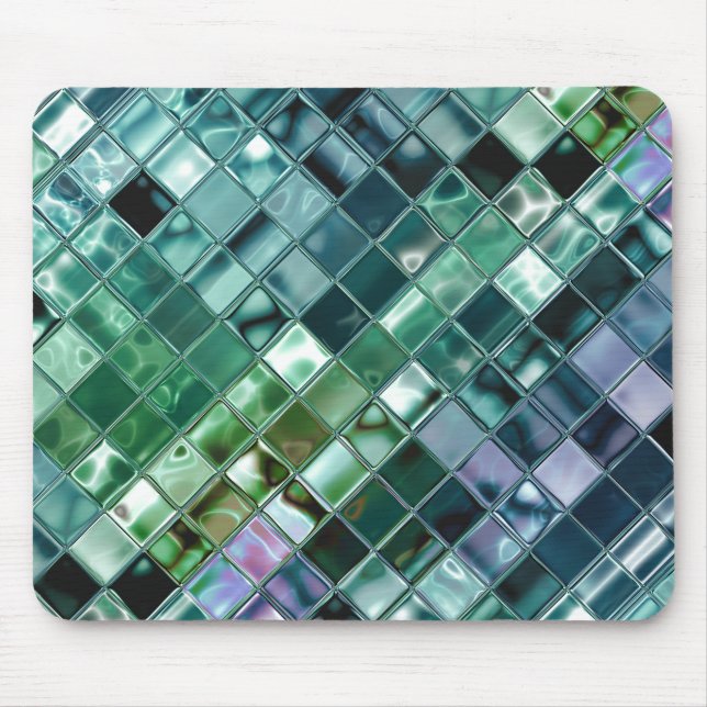 Deep Sea Liquid Mosaic Tile Art Musmatta (Framsidan)