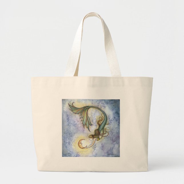 Deep Sea Måne Tote Bag Jumbo Tygkasse (Framsidan)