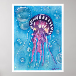 Deep Sea Medusa Skriv ut Poster