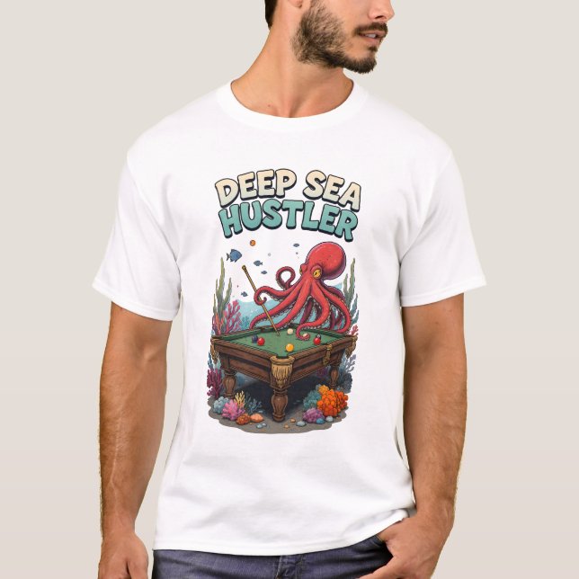 Deep Sea Pool Hustler T Shirt (Framsida)