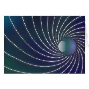 Deep Sea Spiral Card Hälsningskort