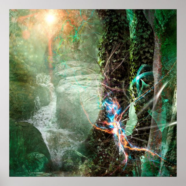 DEEP SKOGSELEMENTAL SPRITE POSTER (Framsidan)