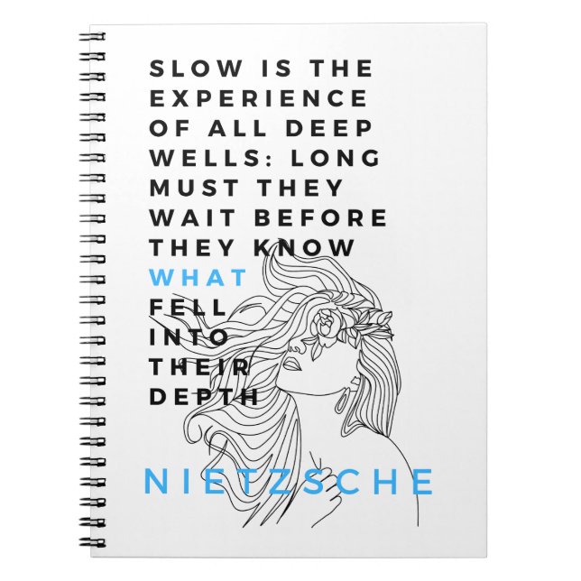 Deep Soul filosofi citerar Nietzsche Anteckningsbok (Framsidan)