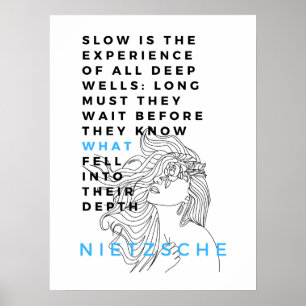 Deep Soul filosofi citerar Nietzsche Poster