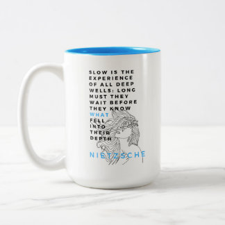 Deep Soul filosofi citerar Nietzsche Två-Tonad Mugg