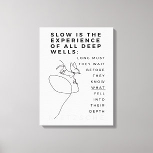 Deep Soul Introvert filosofi citerar Nietzsche Canvastryck