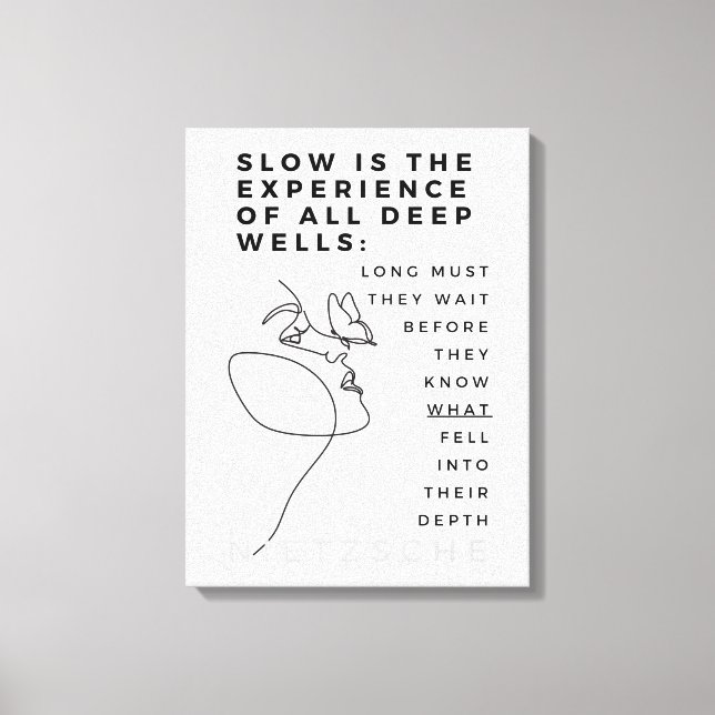 Deep Soul Introvert filosofi citerar Nietzsche Canvastryck (Framsida)