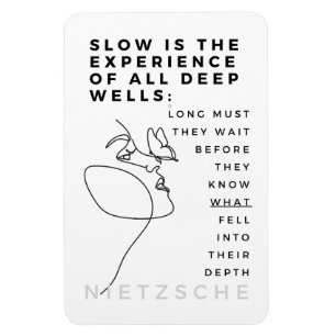 Deep Soul Introvert filosofi citerar Nietzsche Magnet