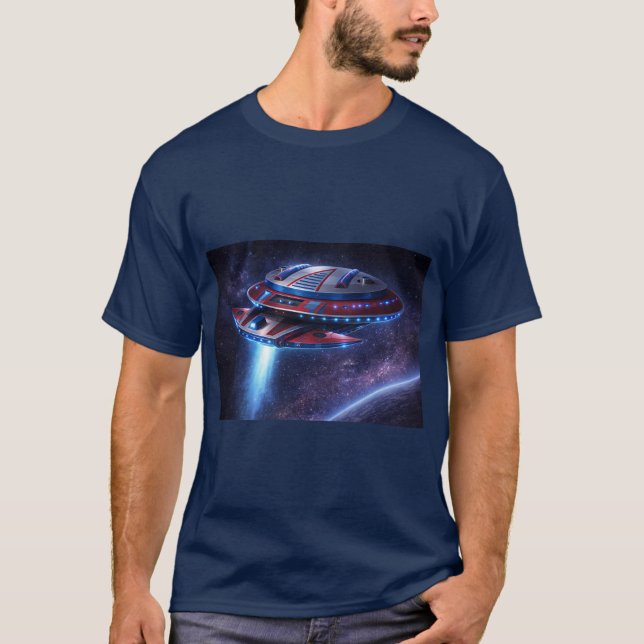 Deep Space Cruiser  T Shirt ("UFO Ship")