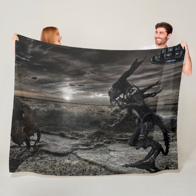 DEEP SPACE DEMONS FLEECEFILT (På plats)