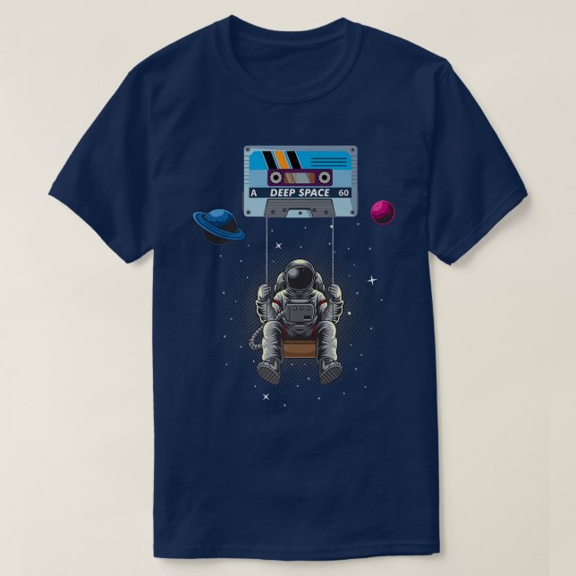 Deep Space Mitape Galay Study Astronaut T Shirt (Design framsida)