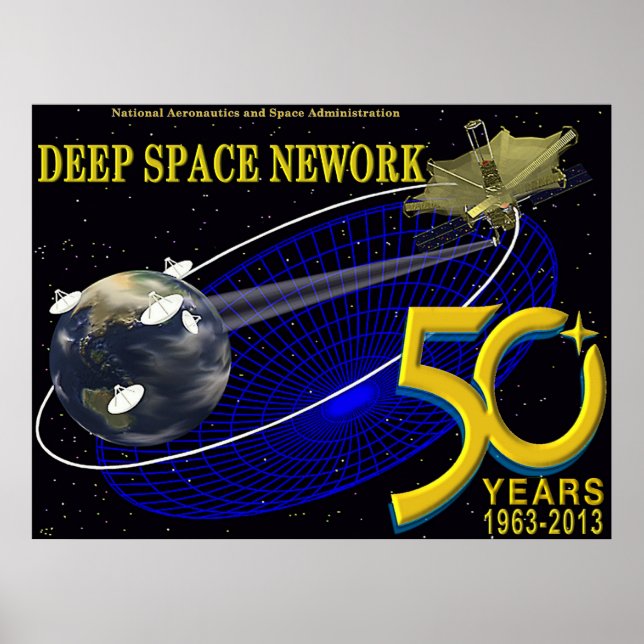 DEEP SPACE NETWORK 50-årsdagen Poster (Framsidan)
