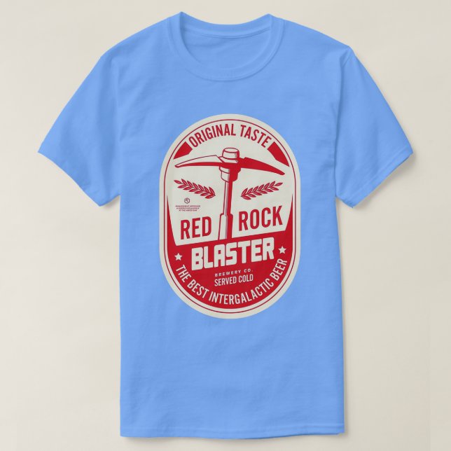 Deep Sten Galactic Red Sten Blaster Beer Designer T Shirt (Design framsida)
