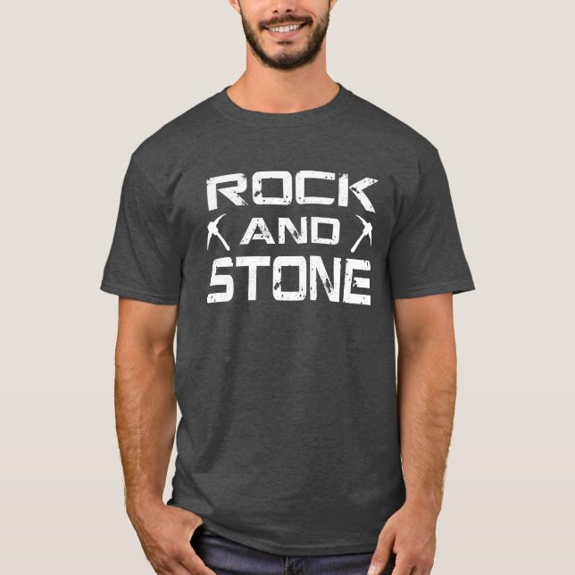 Deep Sten Galactic - Sten & Stone Fläkt Made Desig T Shirt (Framsida)
