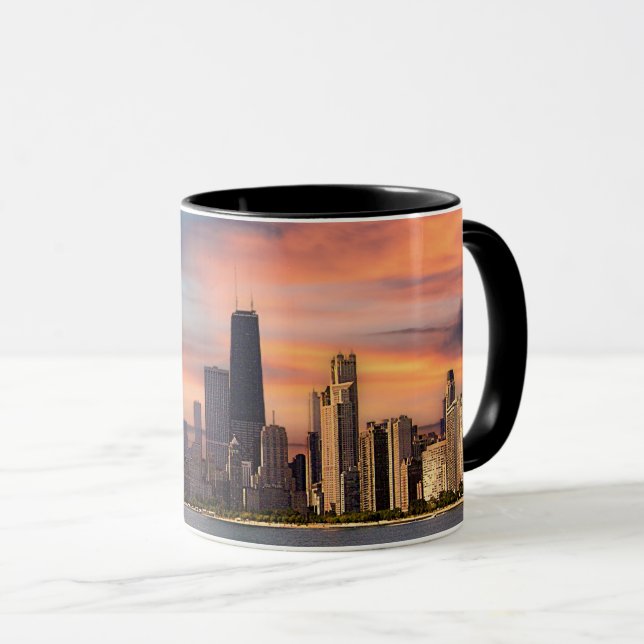 Deep Sunset Chicago Mugg (Framsida höger)